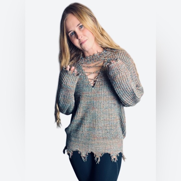 Daytrip Sweaters - Daytrip Colorful Knit Sweater